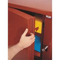 Jobox By Crescent 1-697990 Armoire &agrave; tablettes Jobsite, Acier, 47,5 pi³, Rouge