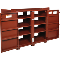 Armoire à tablettes Jobsite, Acier, 63,7 pi³, Rouge  TEP169 | TENAQUIP