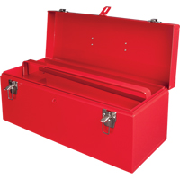 ATB100 Portable Tool Box with Metal Tool Tray, 8-3/4" D x 21" W x 9" H, Red TEP336 | TENAQUIP