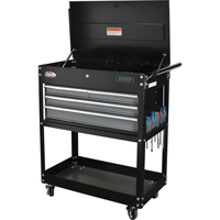 Aurora Tools TEP483 Utility Cart, 4 Drawers, 18" L x 33" W x 39" H, Black