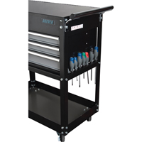 Utility Cart, 4 Drawers, 18" L x 33" W x 39" H, Black TEP483 | TENAQUIP