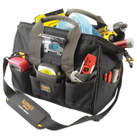 Tech Gear™ LED Lighted 14" Bigmouth<sup>®</sup> Tool Bags, Polyester, 29 Pockets, Black  TEP511 | TENAQUIP