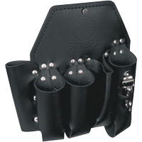 Klein Tools 5118P5 Tool Pouch, Multiple Tool Holder, Leather, 5 Pockets