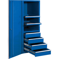 Armoire à outils latérale de série standard EX, 4 tiroirs, 24" la x 31" p x 63-3/8" h, Bleu  TEP598 | TENAQUIP