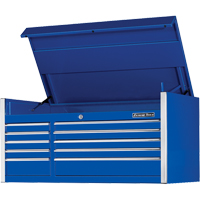 Extreme Tools<sup>®</sup> EX Professional Series Top Tool Chest, 55" W, 10 Drawers, Blue  TEP617 | TENAQUIP