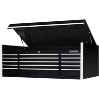 Extreme Tools<sup>®</sup> EX Professional Series Triple Bank Top Tool Chest, 72" W, 15 Drawers, Black  TEP629 | TENAQUIP