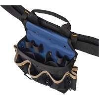 Kuny's EL1609 20 Pocket Tool Belt Combo, Polyester, Black