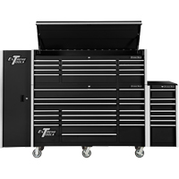 RX Series Side Cabinet, 3 Drawers, 19" W x 25" D x 61" H, Black  TEQ493 | TENAQUIP