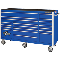 RX Series Rolling Tool Cabinet, 19 Drawers, 72" W x 25" D x 47" H, Blue  TEQ506 | TENAQUIP