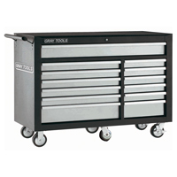 Gray Tools 99113SB Roller Cabinet, 13 Drawers, 53" W x 34" D x 39-3/4" H, Black