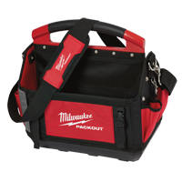 Milwaukee 48-22-8315 Packout Tote, Ballistic Nylon, 31 Pockets, Black/Red