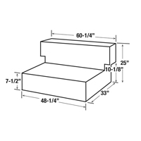 Jobox By Crescent 498000 Steel Fuel Transfer Tank, Steel, 100 Gal. Capacity, White
