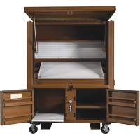 Jobox By Crescent 1-510990 Field Office Jobsite Box, 33" W x 63" D x 80" H, Steel, Red