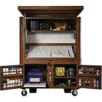 Jobox By Crescent 1-510990 Field Office Jobsite Box, 33" W x 63" D x 80" H, Steel, Red