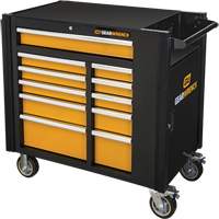 Gearwrench 83169 Powered Tool Cart, 11 Drawers, 42-1/2" W x 24-7/16" D x 41" H, Black/Orange
