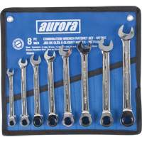 Fixed Head Wrench Set, Combination, 8 Pieces, Metric TEQ834 | TENAQUIP