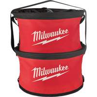 Milwaukee 48-22-8170 Parachute Organizer Bag, 11-4/5" L x 11-4/5" W x 11" H, Nylon, Black/Red