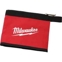 Milwaukee 48-22-8183 Multi-Size Zipper Pouches - Set of 3, Canvas, 3 Pockets, Black/Red