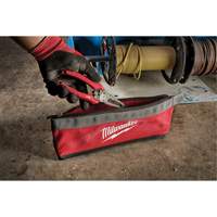Milwaukee 48-22-8183 Multi-Size Zipper Pouches - Set of 3, Canvas, 3 Pockets, Black/Red