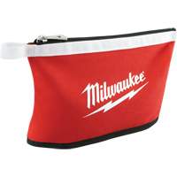 Milwaukee 48-22-8193 Coloured Zippered Pouches - Set of 3, Canvas, 3 Pockets, Black/Red