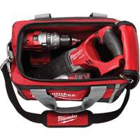 Milwaukee 48-22-8321 Packout Tool Bag, Ballistic Nylon, 2 Pockets, Black/Red