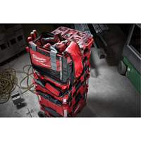 Milwaukee 48-22-8321 Packout Tool Bag, Ballistic Nylon, 2 Pockets, Black/Red