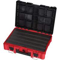 Milwaukee 48-22-8450 Packout Tool Case with Customizable Insert, 20-7/10" x 15-1/5" x 6-1/5", Black/Red