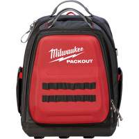 Milwaukee 48-22-8301 Packout Backpack, 15-3/4" L x 11-4/5" W, Black/Red, Ballistic