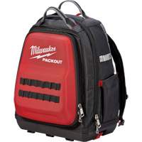 Packout™ Backpack, 15-3/4" L x 11-4/5" W, Black/Red, Ballistic  TEQ863 | TENAQUIP