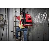 Milwaukee 48-22-8301 Packout Backpack, 15-3/4" L x 11-4/5" W, Black/Red, Ballistic
