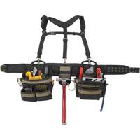 Kuny's AP-6714 Deluxe Tool Belt, Polyester, Black