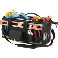 Kuny's SW1164 Sac &agrave; outils MEGAMOUTH, Polyester, 32 pochettes, Noir