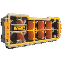 DEWALT DWST14835 Compartment Pro Organizer, 6-5/8" W x 17-5/8" D x 2-7/8" H, Black/Yellow