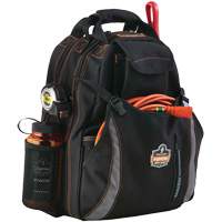 Ergodyne 13743 Arsenal&reg; 5843 Tool Backpack, 13-1/2" L x 8-1/2" W, Black, Polyester