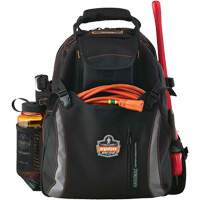 Ergodyne 13743 Arsenal&reg; 5843 Tool Backpack, 13-1/2" L x 8-1/2" W, Black, Polyester