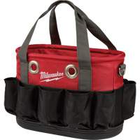 Milwaukee 48-22-8275 Sac ovale utilitaire, Nylon balistique, 24 pochettes, Noir/Rouge