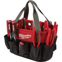 Milwaukee 48-22-8275 Sac ovale utilitaire, Nylon balistique, 24 pochettes, Noir/Rouge