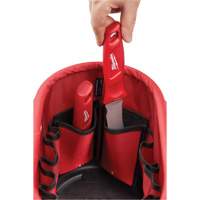Milwaukee 48-22-8275 Sac ovale utilitaire, Nylon balistique, 24 pochettes, Noir/Rouge
