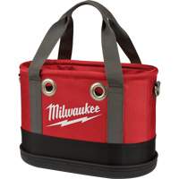 Milwaukee 48-22-8276 Aerial Utility Oval Bag, Ballistic Nylon, 14 Pockets, Black/Red