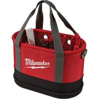 Milwaukee 48-22-8276 Aerial Utility Oval Bag, Ballistic Nylon, 14 Pockets, Black/Red