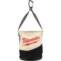 Milwaukee 48-22-8270 Utility Bucket, 11-4/5" L x 11-4/5" W x 14-3/5" H, Canvas, Beige/Black