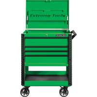 Extreme Tools EX3304TCGNBK Chariot &agrave; outil s&eacute;rie EX de luxe, 4 tiroirs, 22-7/8" lo x 33" la x 44-1/4" h, Vert