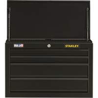 Stanley Tools STST22643BK 100 Series Tool Chest, 26" W, 4 Drawers, Black