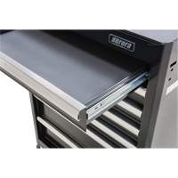 Aurora Tools TER065 Industrial Tool Cart, 7 Drawers, 27" W x 18-3/4" D x 39" H, Black