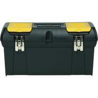 Stanley Tools 024013S 2000 Series Tool Box with Tray, 24" W x 11-1/4" D x 11" H, Black/Yellow