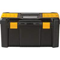 Stanley Tools STST19331 Coffre &agrave; outils avec plateau Essential, 19" la x 9-7/8" p x 9-3/4" h, Noir/Jaune