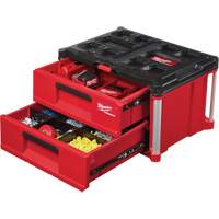 Packout™ 2-Drawer Tool Box, 14-1/3" W x 16-1/3" D x 22-1/5" H, Black/Red  TER110 | TENAQUIP