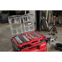 Milwaukee 48-22-9486 Ensemble de cliquet et douilles avec organisateur &agrave; profil bas Packout, 106 Mcx, Prise de 1/4"/3/8", Profond