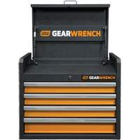 Gearwrench 83240 GSX Series Tool Chest, 26" W, 4 Drawers, Black/Orange