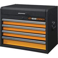 Gearwrench 83240 GSX Series Tool Chest, 26" W, 4 Drawers, Black/Orange